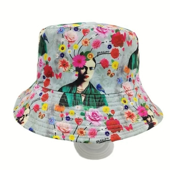 Frida Kahlo Inspired Reversible Bucket Hat - Picture 9 of 13